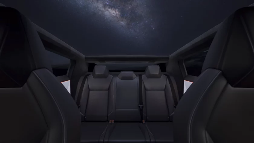 2024 Tesla Cybertruck Interior Rear Seats